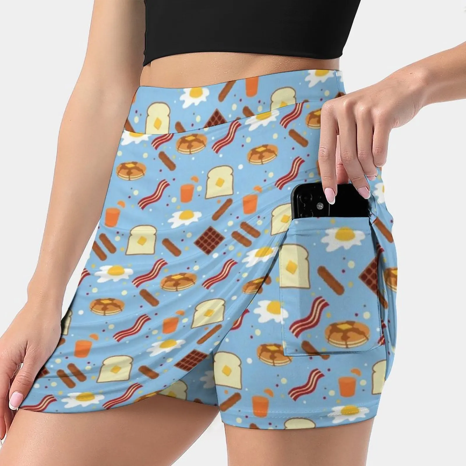 

Why Would Anyone Eat Anything Besides Breakfast Foods Women's skirt With Hide Pocket Tennis Skirt Golf Skirts Badminton Skirts