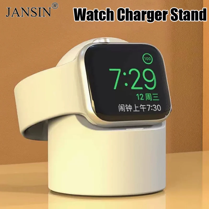 Charger Stand Apple Watch Series 9 8 7 6 Ultra 2 Silicone Desktop Charging Bracket Dock Station Charging Cable Holder