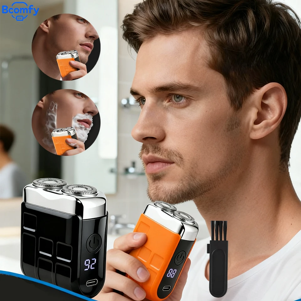 Electric Shaver For Men Portable Smart Beard Trimmer Rechargeable_voghion.com