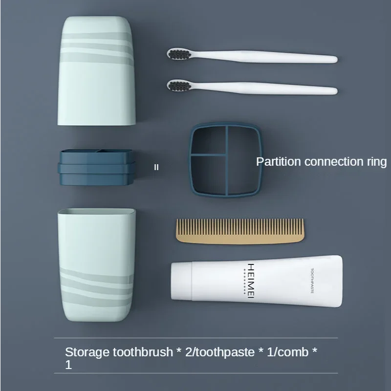 Portable Wash Cup Toothbrush Cup Mouthwash Toothbrush Household Set Tooth Cylinder Toothpaste Storage Box