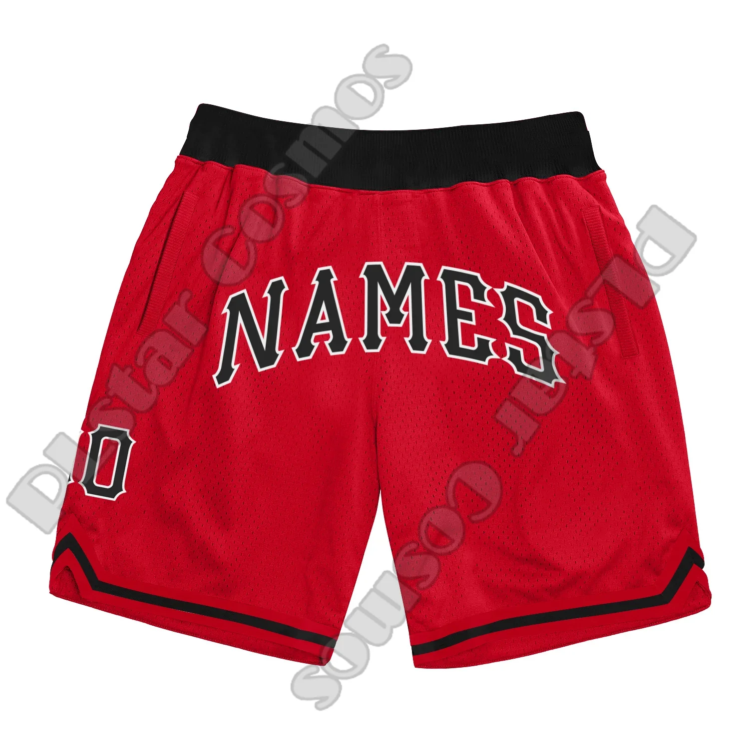 Custom Name Team Number Basketball Shorts Pants Retro Breathable Mesh Sportswear Vintage 3DPrint Summer Harajuku Drop Shipping T 5