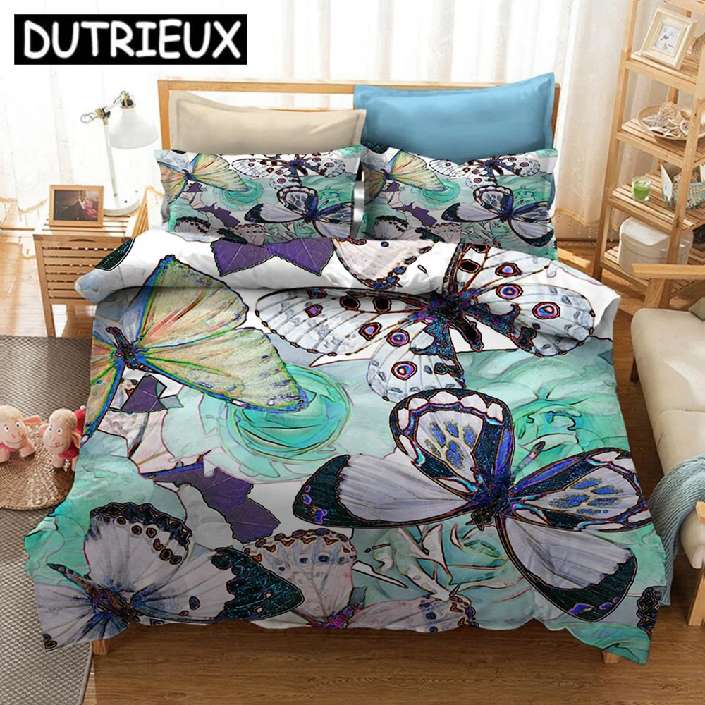 

Watercolour Style 3D Printed Bedding Set Duvet Covers Pillowcases Comforter Bedding Set Bedclothes Bed Linen