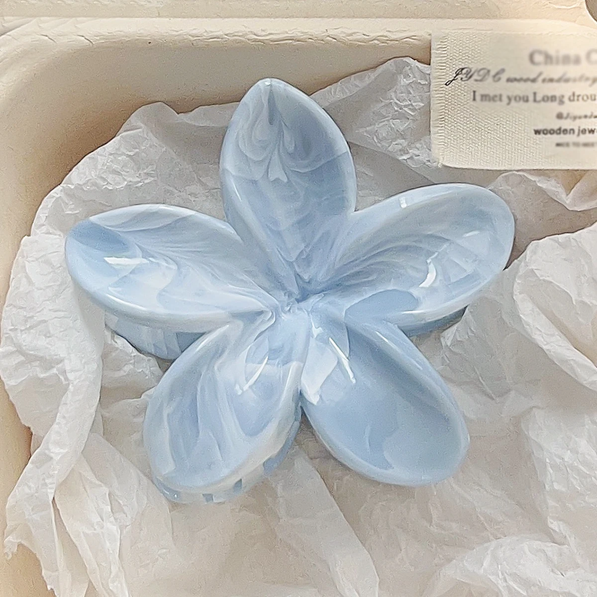 קליפס פרחי הוואי לנשים, קליפס פרחי מרמר לשיער דק, אביזרי שיער חמודים לחוף הים