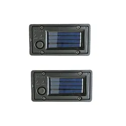 Solar - Powered LED Light Tops, Weatherproof & Easy Install for Garden & Pathway Illumination (2pcs)