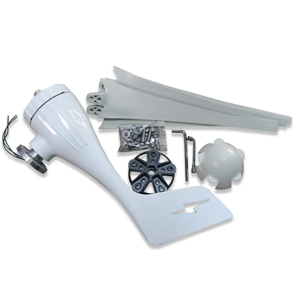 2000W 12V 24V 48V Wind Turbine Generator Complete Set Free Energy Windmill MPPT/Charge Controller Small Generador Electrico