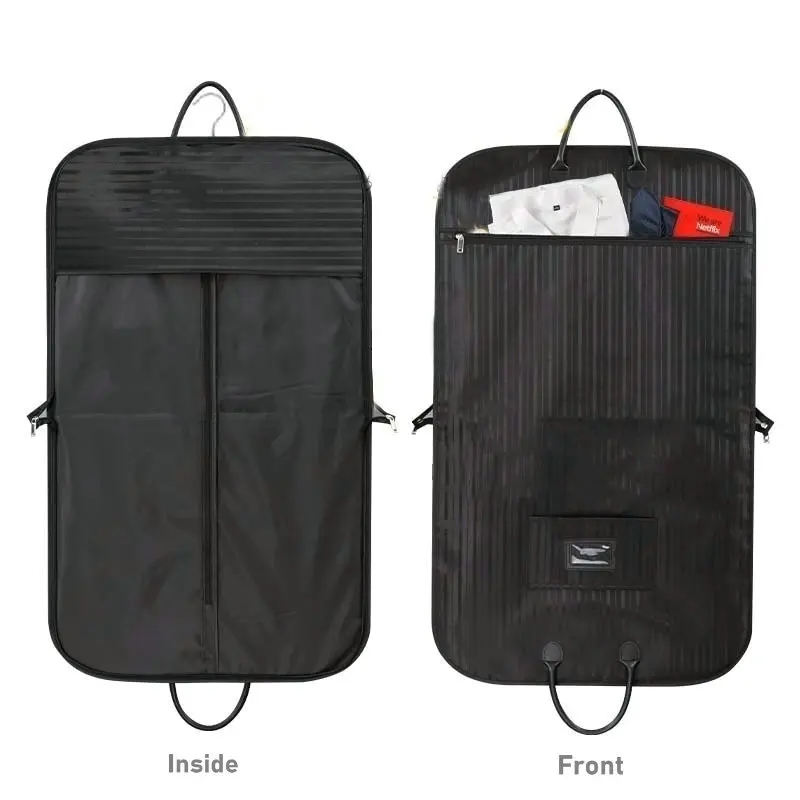 Fashion Striped Man Suit Carrier Garment Bag For Men's Suit Clothes Organizer Suit Bag Waterproof Travel Carry On Suit Holder 5