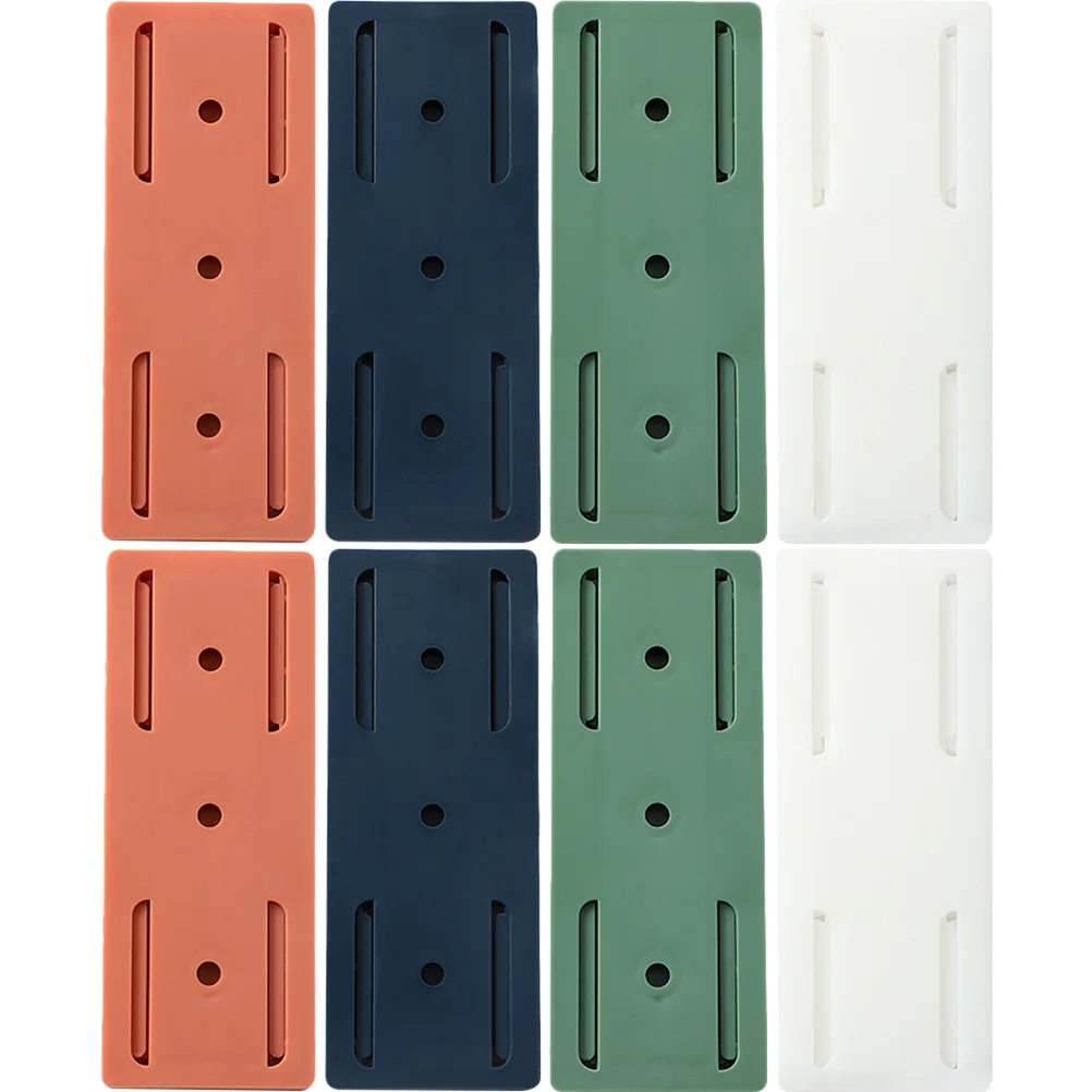 

8pcs Nail-free Wall Hanging Power Strip Rack Household Power Strip Wall Socket Holder