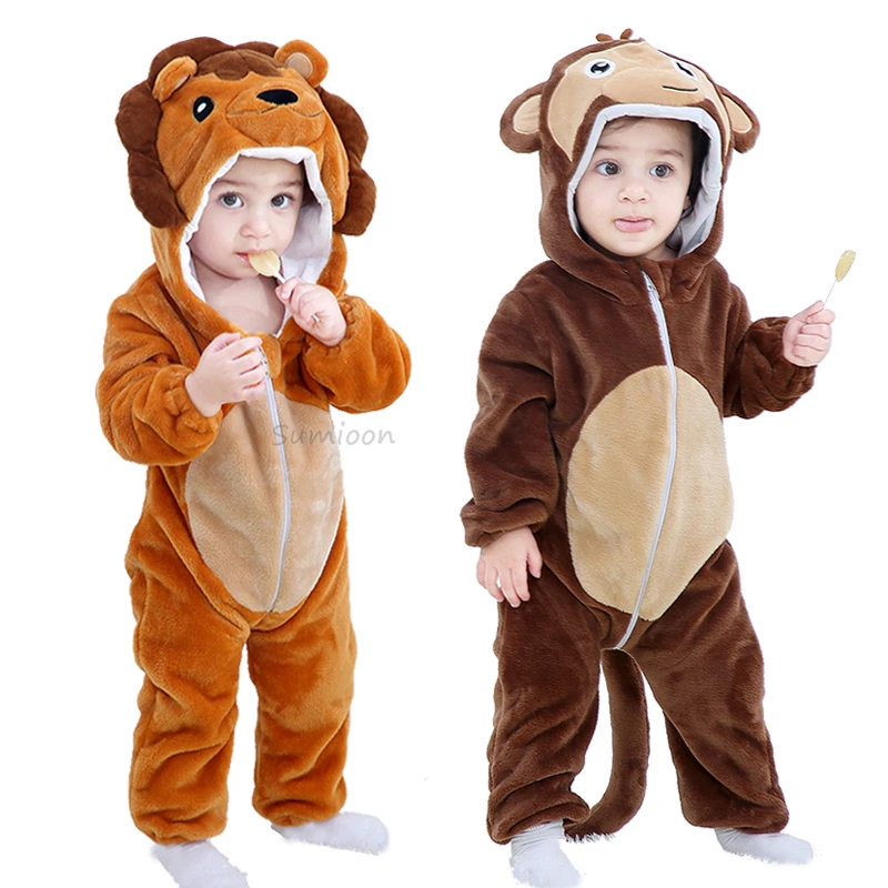 Barboteuse Pour Bebe Fille Vetement Pour Bebe Licorne Kigurumi Costume Cosplay De Singe Anime Pyjama Pour Nouveau Ne Combinaison En Flanelle Aliexpress