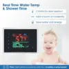 Shower Panel Tower System with LED Lights - No Battery Needed Shower Column with Rainfall Waterfall Shower Body Jets Handheld 4