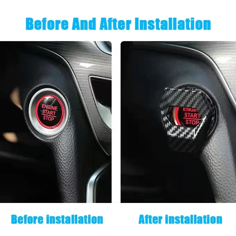 Car Engine Start Stop Switch Button Cover Anti Scratch Protection