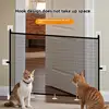 Valla plegable para perros, red de aislamiento para mascotas, puerta mágica para mascotas