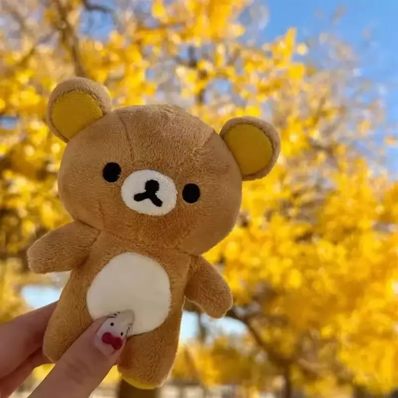 Anime Rilakkuma Cartoon Plush Toys Keychain Accessories Kawaii Soft Stuffed Backpack Pendant Decoration Toys Birthday Gifts