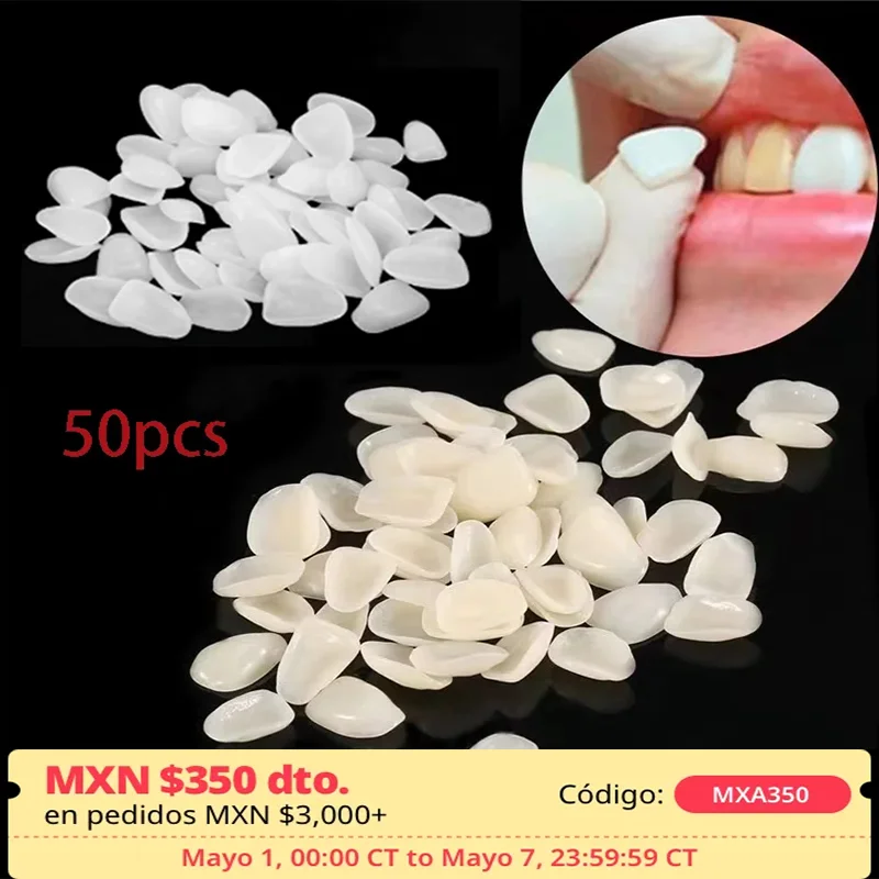 

500pcs Dental Temporary Crown Ultra Thin Resin Repair Whitening Teeth Dentist Dedicated False Tooth Oral Care Cleaning Materials