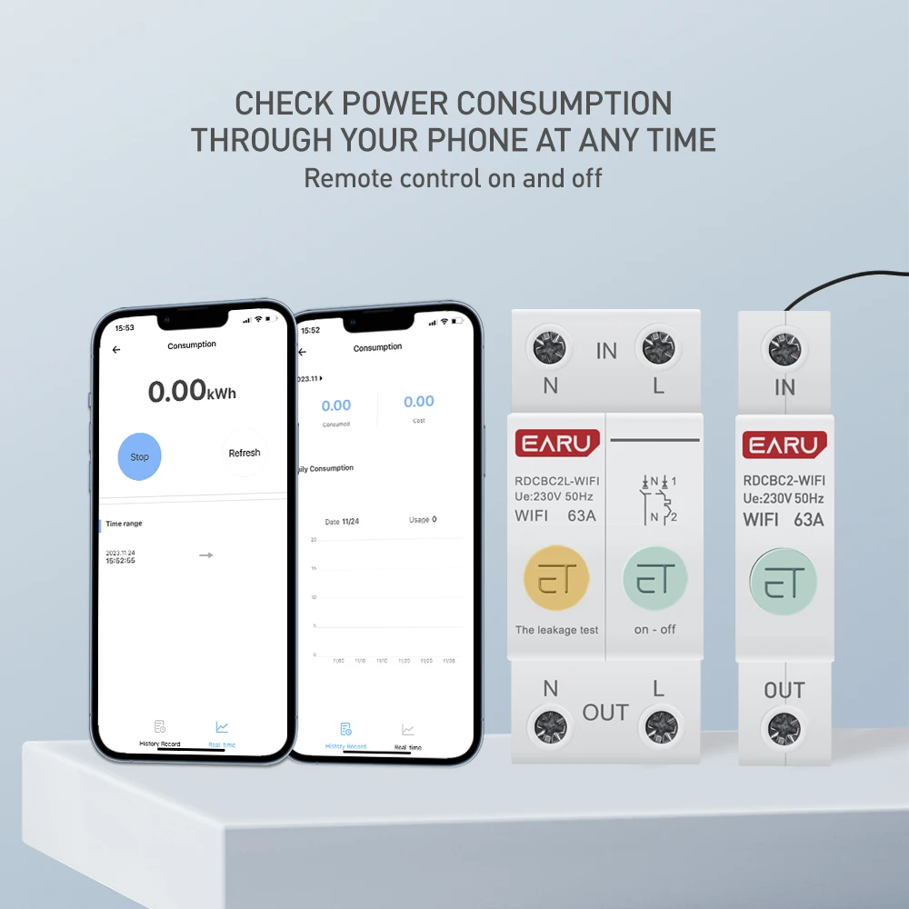 energia, disjuntor kWh, temporizador de tempo, relé,