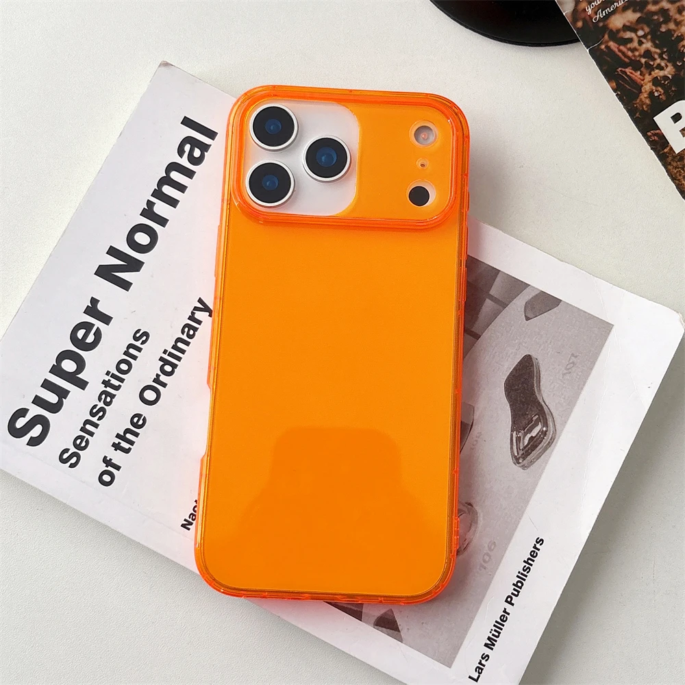 Fluorescent Candy Color Translucent Shockproof Phone Case - Ultra Thin and Slim Design