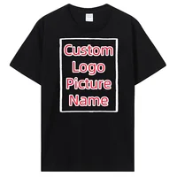 T-shirt personnalisé faire votre conception Logo texte hommes imprimer société équipe coton T-shirt personnalisé T-shirt cadeau t-shirts hauts 1