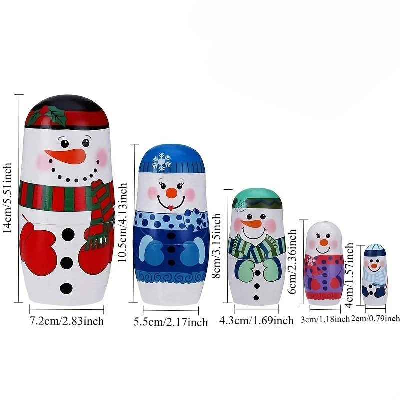 5PCS/Set Doll Style Christmas Desktop Ornaments, Home Decorations, Christmas Gifts, Office Furniture Decorations