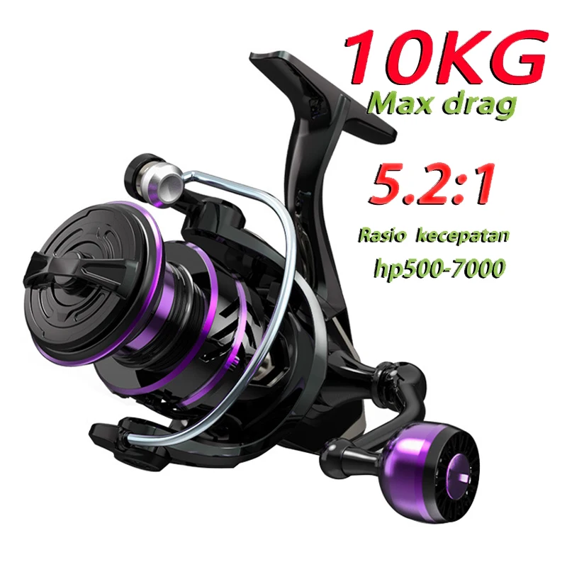 

Катушка для спиннинга HP 500-7000 серии 5,2: 1, максимальная нагрузка 10 кг