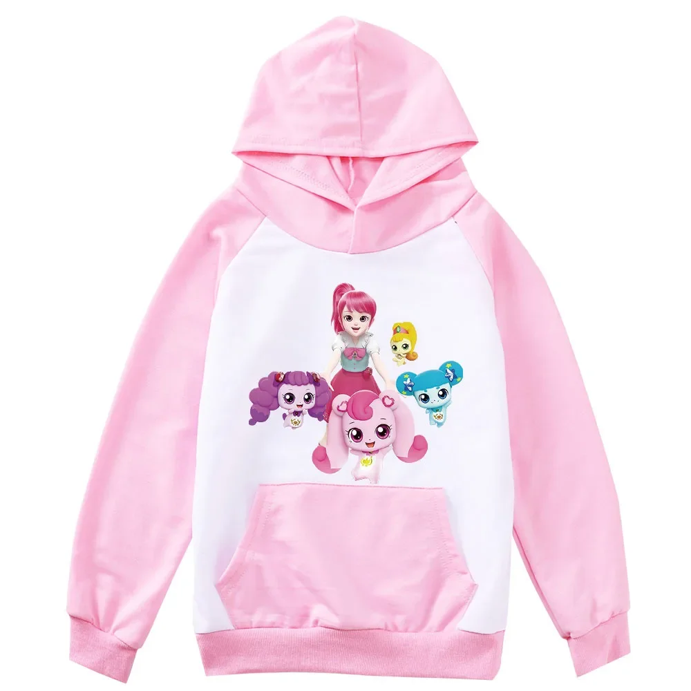 

캐치! 티니핑 ! Korean Catch Teenieping Costume Kids Cartoon Clothes Baby Girls Long Sleeve Tops Youth Boys Hooded Sweatshirts Outwear