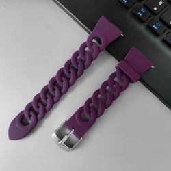 Premium Silicone Watch Band - 20mm/22mm Adjustable Bracelet Strap for Amazfit bip-Lite (Deep Purple)