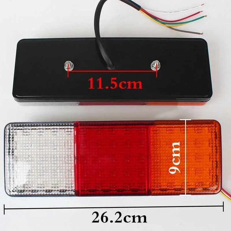 75-LED Car Rear Bright Light Stop fanale posteriore indicatore di direzione camion rimorchio RV arresto barca indicatore di direzione retromarcia posteriore - immagine 3