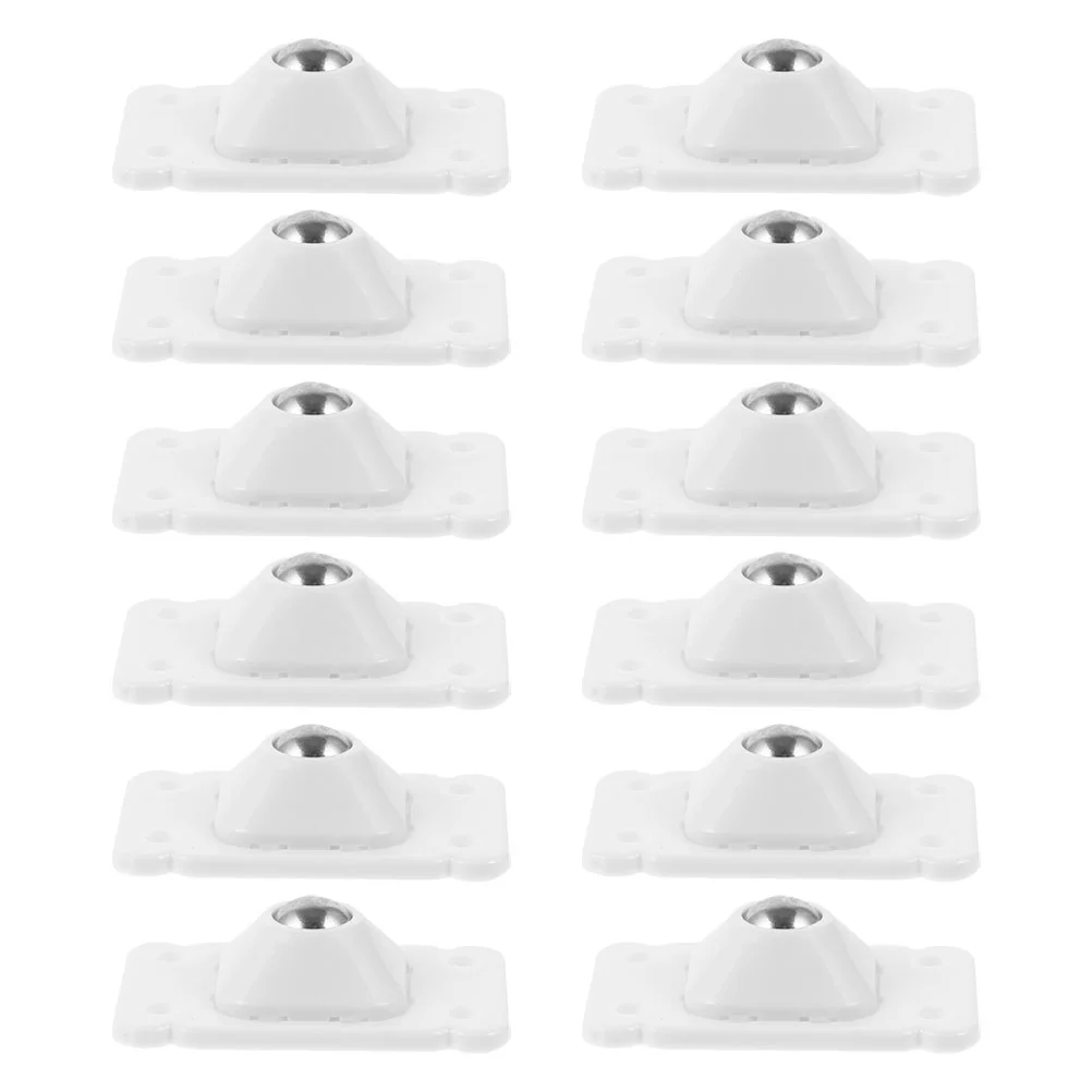 12 Pcs Universal Pulley Pulleys Small Casters Storage Box Mini Wheels for Appliances