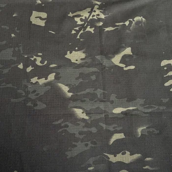 Tessuto mimetico nero multicam in cotone poliestere TC MCBK Panno uniforme tattico Abiti mimetico Panno fai da te