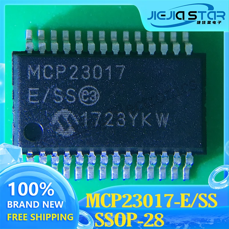 

Original Electronics Expansion Chip IC, MCP23017-E/SS, MCP23017, SMT SSOP28, Interface-I/O, Brand New, In Stock