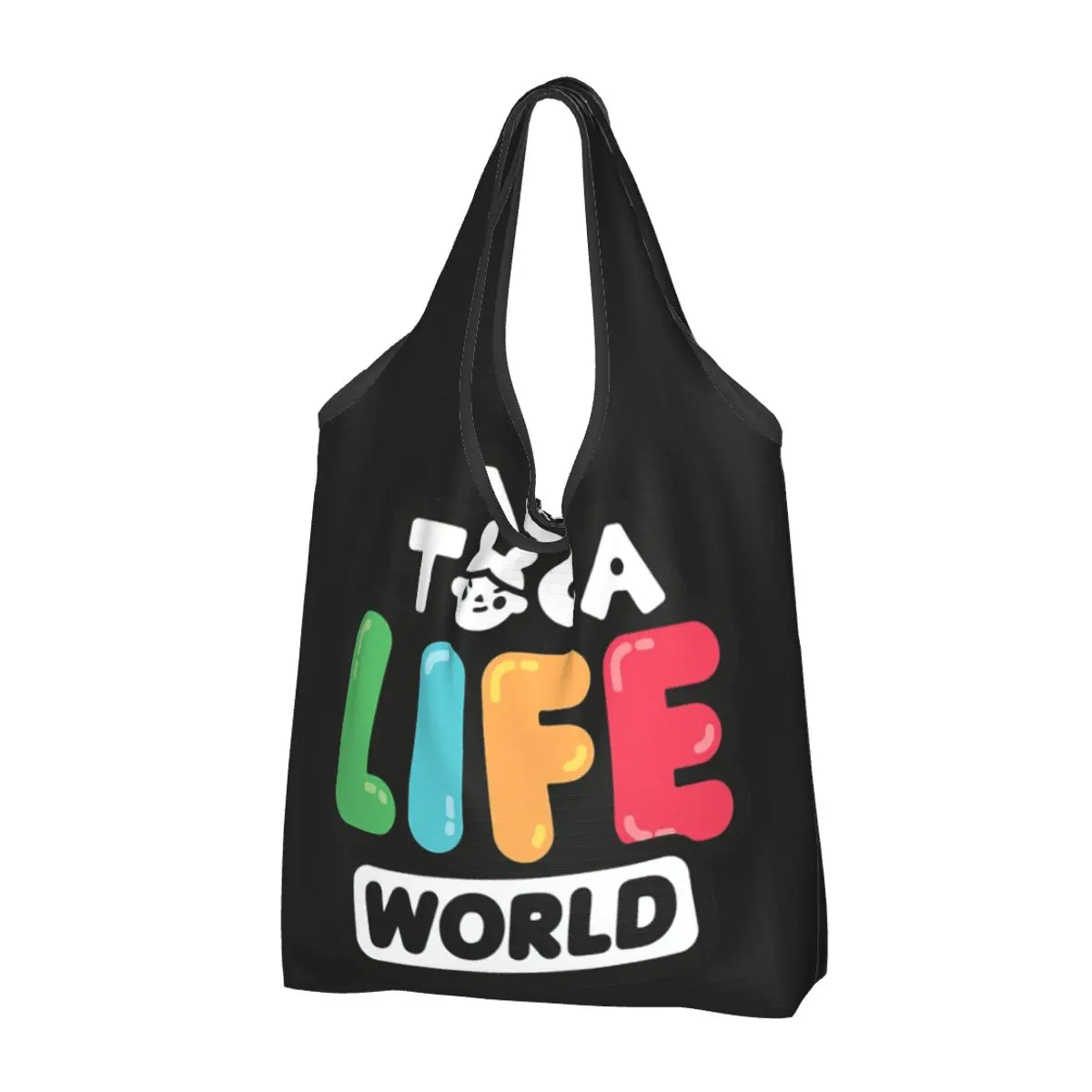 

Сумка для продуктов Toca Life World Game Toca бока, Прочная Большая складная эко-сумка для покупок, моющаяся с сумкой