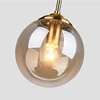 Modern Luxury Metal Chandelier Nordic Creative LED Glass Pendant Lamp Living Room Dining Room Bedside Simple Small Hanging Lamp 6