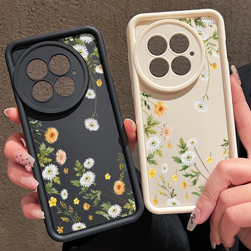 Floral Pattern Soft TPU Shockproof Silicone Phone Case