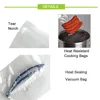 Retort Bag Plastic Bags Vacuum Heat Sealable Open Top Glossy Clear Transparent Flat Bottom Food Storage Pouches With Tear Notch 5