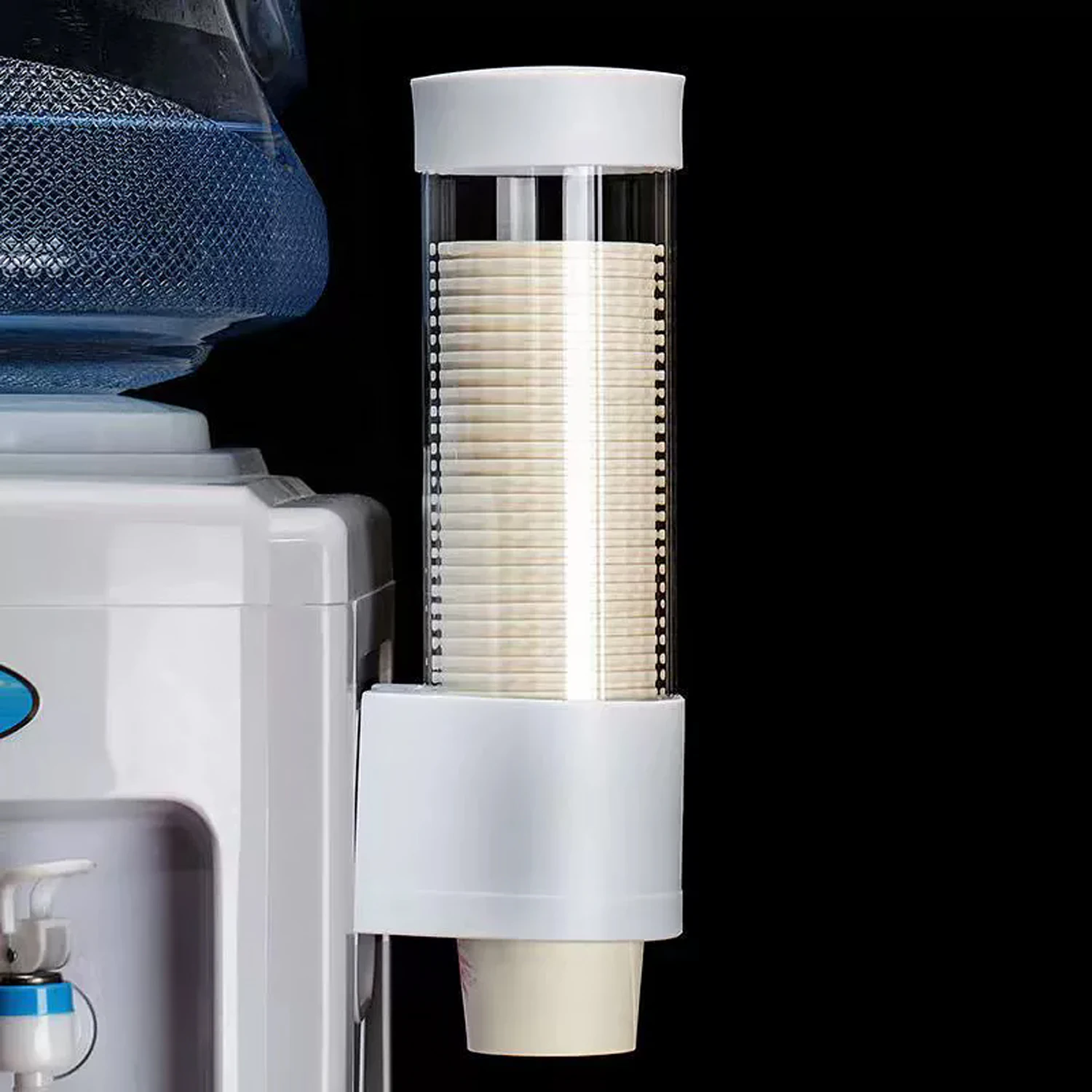 Disposable cup extractor Wall mounting Disposable paper cup Dispenser Plastic cup holder Dispenser automatically drops cup storage holder paper cup dispenser