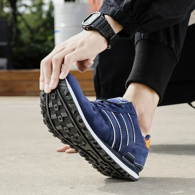 Sports shoes Breathable Sneakers Men Sport Running shoes Women Light Athletic shoes Leather Men Casual Flats Trail Walking shoe Plus size 45