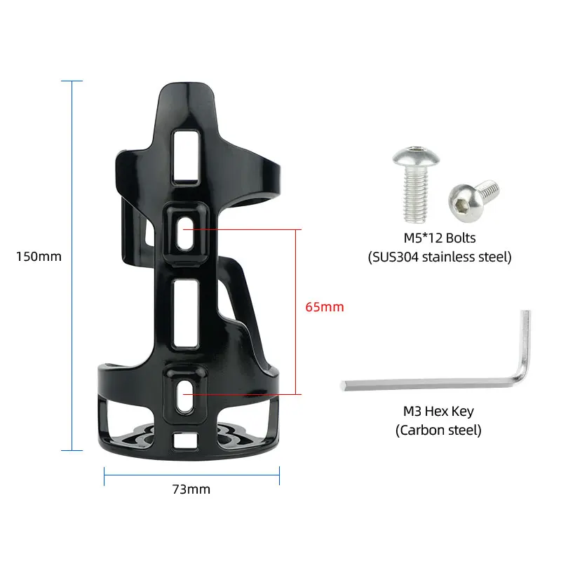 Deemount BKG-008 Bicycle Bottle Cage 65mm Mold-in MTB Road Cycling Sports Polycarbonate Water Bottle Holder Carrier Rack bicycle water bottle cage bicycle bottle holder water bottle holder