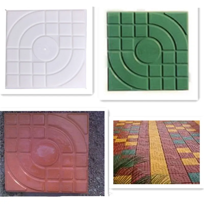 27x27x4cm Plastic Brick Maker Mold DIY Square Garden Path Concrete Paving Pavement Walkway Design Garden Building Accessories