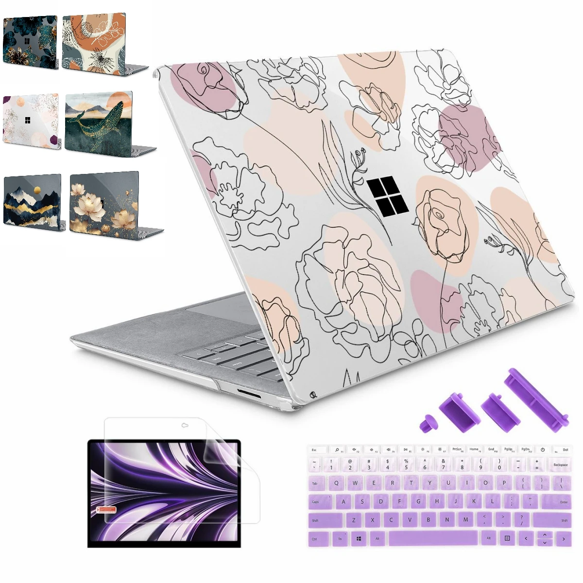 Estojo Rígido de Planta com Alcantara Palm Rest 135 Microsoft Surface Laptop Modelo 1769 1859 1958 1963 20232023