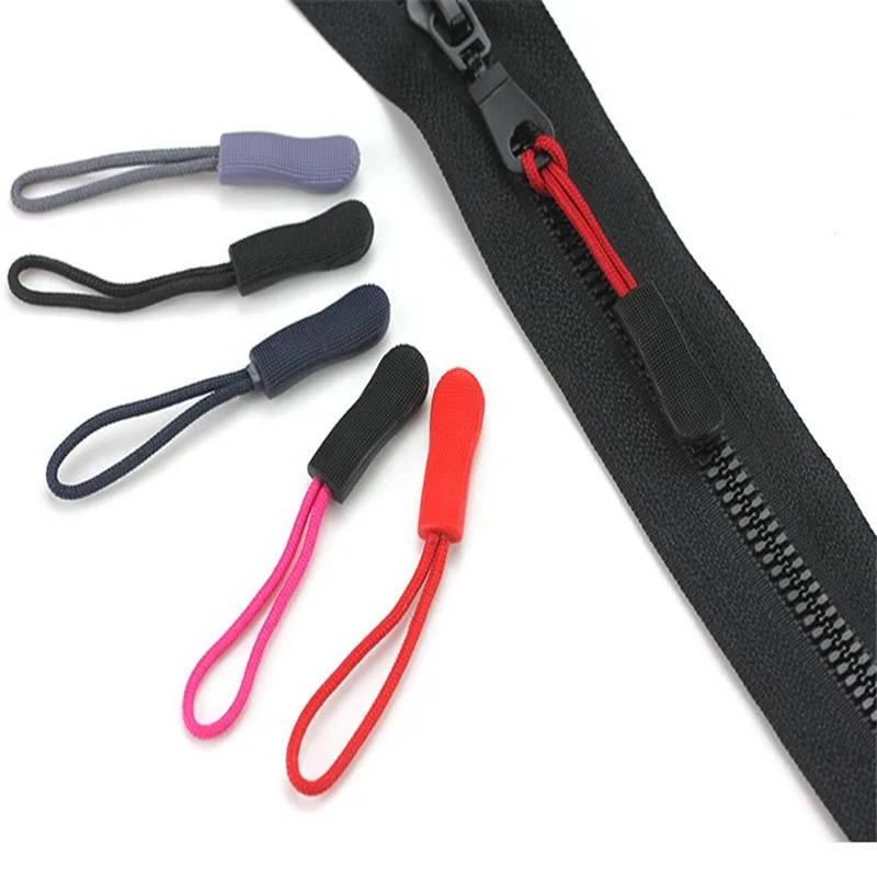 10/20pcs Zipper Puller End Rope Tag Replacement Clip Buckle Fixer for Zip Cord Travel Bag Suitcase Tent Backpack