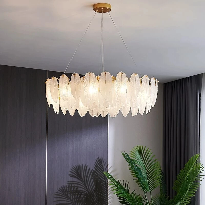 Feather Modern Luxury Chandelier