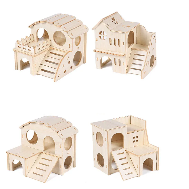Dwarf Hamsters Wood House 1