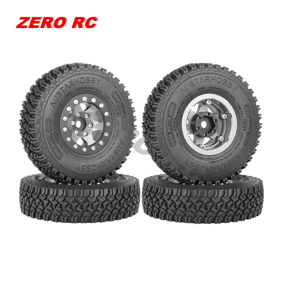 合金 6 スポーク 1.55 ビードロック ホイール + ソフトタイヤ 1/10