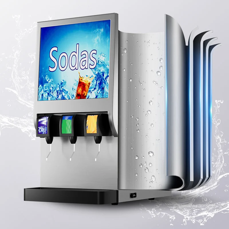 Soft Drink Machine Carbonated Drink Vending Machine 3-valve Cola Drink Machine freezing
