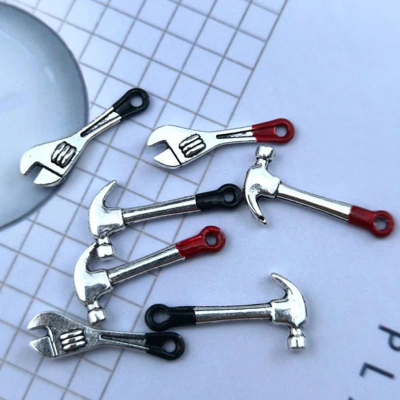 2pcs Dollhouse Accessories Miniature Model Simulation Repair Tools Kids Toy Set