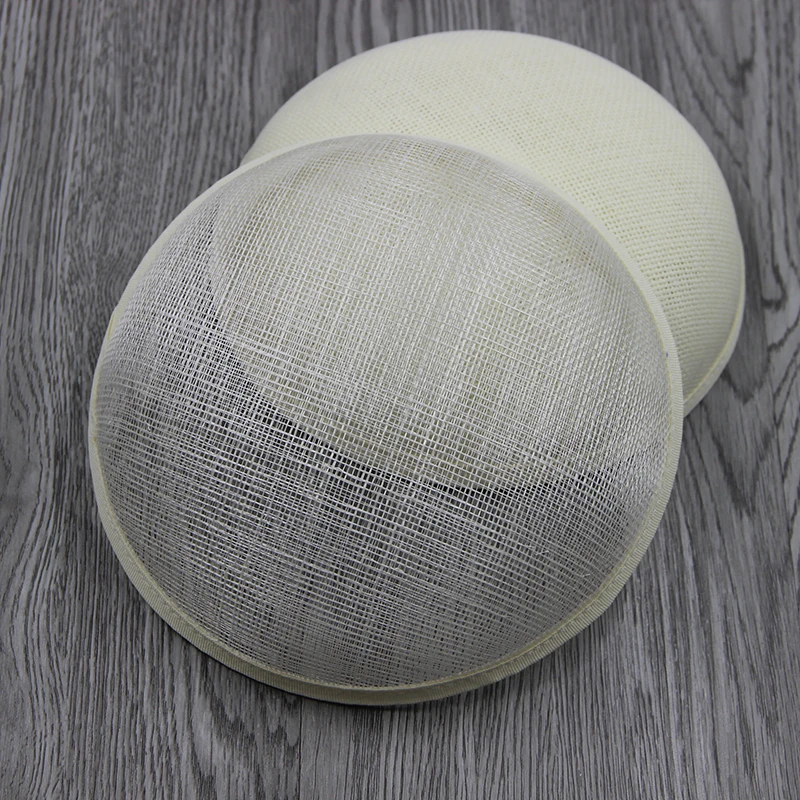 Mode Frauen Sinamay Milli nery DIY Hut Fascinator Hut Basis Runde freie Größe Hochzeit Abendessen Geburtstags feier 18cm – Detail 8
