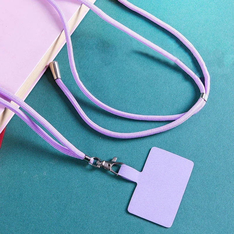 Adjustable Detachable Neck Cord Lanyard Strap, Phone Lanyard Carabiner Compatible Pendant with Card for Mobile Key 5