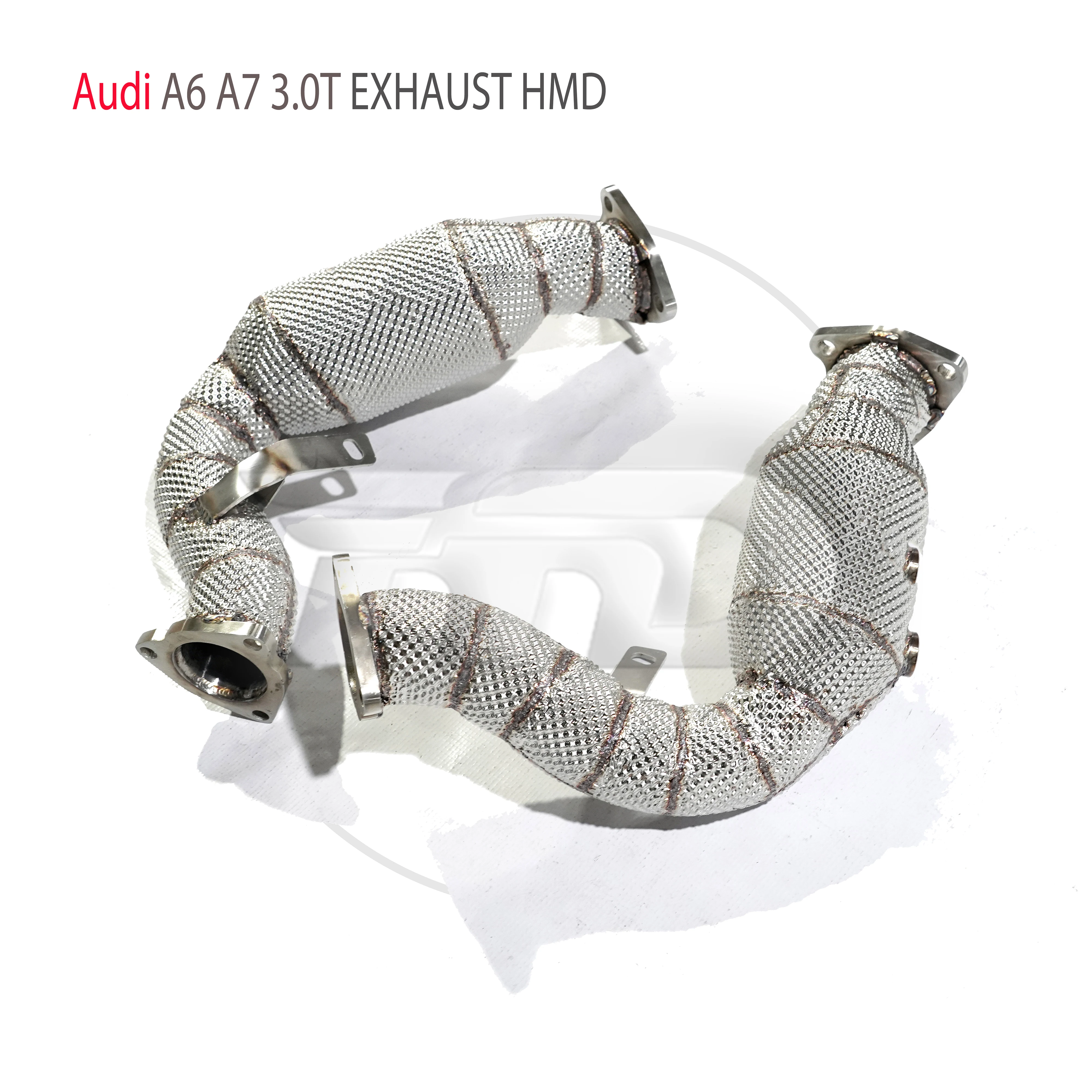 

HMD Exhaust Manifold High Flow Downpipe for Audi A6 A7 C7 3.0T Car Accessories With Catalytic Header Without Cat Catless Pipe