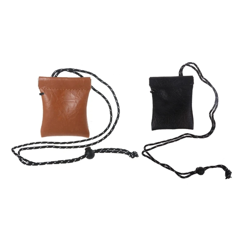 

Women Hanging Neck Earphone for Key for Case Coin Small Storage Wallet PU Leather Card for Case Mini Purse