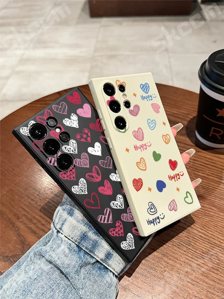 Vibrant Love Heart Design Phone Case - Happy Edition