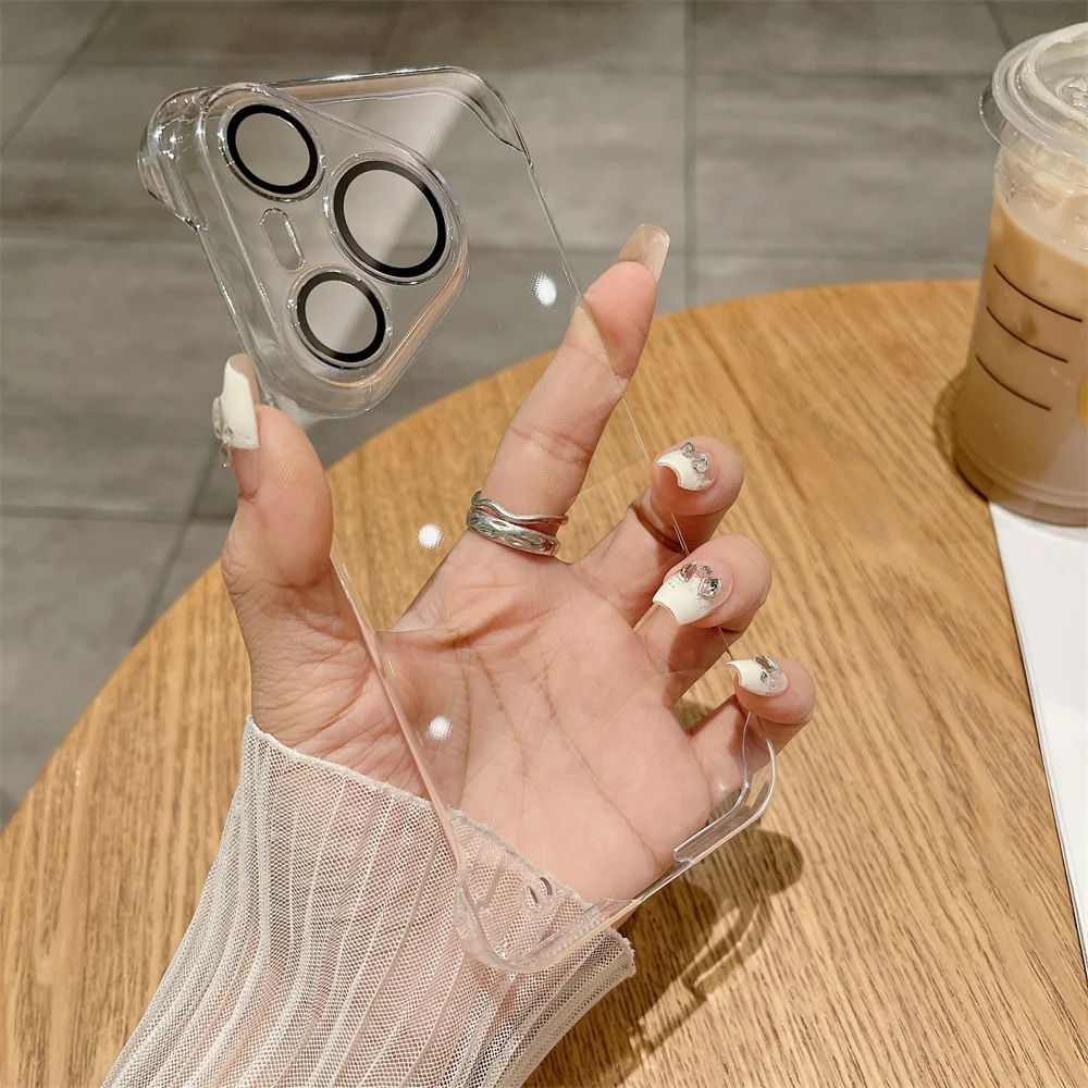 Ultra-Thin HD Clear Frameless Plating Phone Case Cover