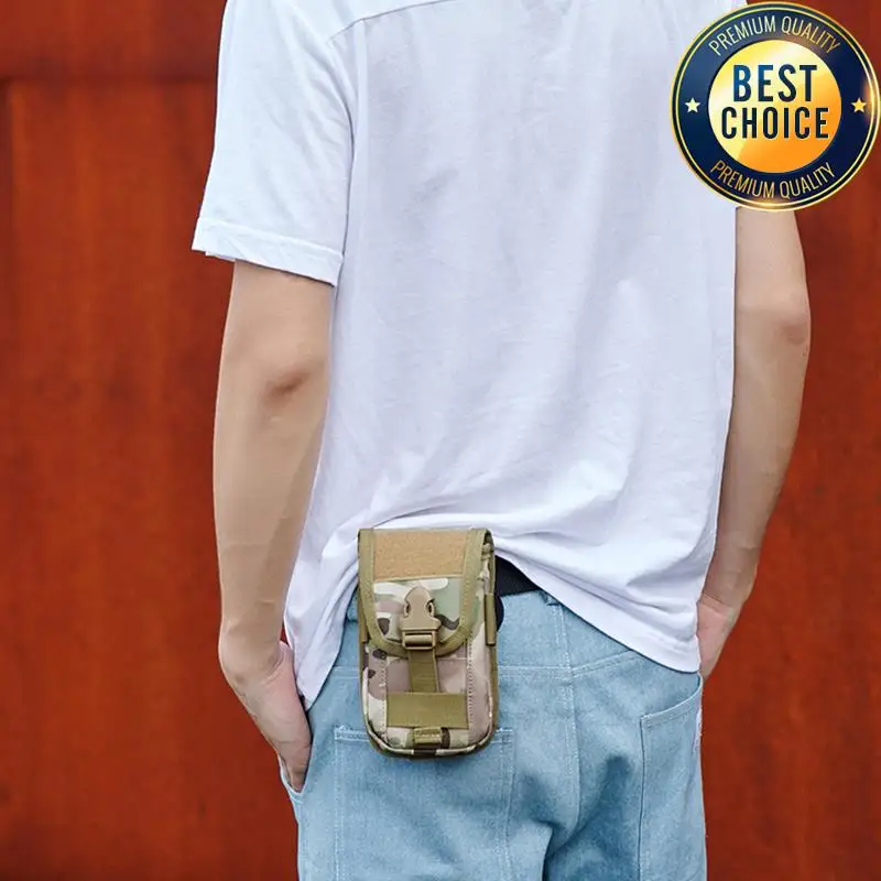 Camo Tactical Running Bag with Molle Accessory and Power Bank